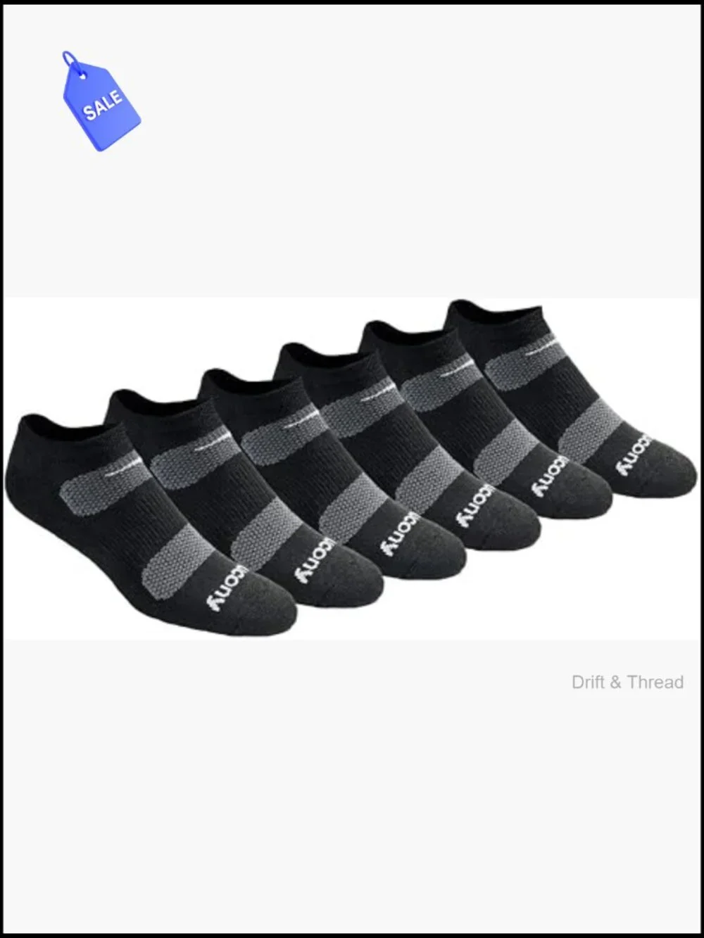 Performance No-Show Socks for Running Training Athletic Moisture Wicking Arch